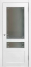 	межкомнатные двери 	Luxor L-5.3 со стеклом эмаль белая
